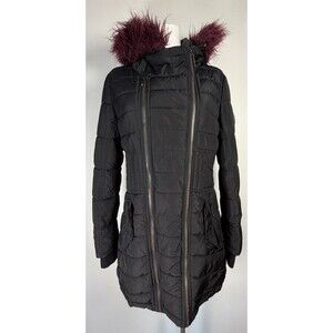 Rocawear Classic Puffer Coat Women’s M Black Quilted Jack